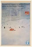 1968 Foremost Ice Cream Igloo Arctic Tundra Print Ad (46248)