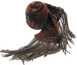 Handmade Ultra Lightweight Acrylic Scarf in Nebraska Autumn Colors (Smart Gift Idea for Men/teens/one-of-a-kind)