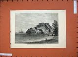 1880 Fine Art H.M.S Bacchante Port George Grenada Art