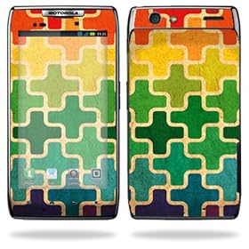 Protective Vinyl Skin Decal Cover for Motorola Droid Razr Android Smart Cell Phone Skins - Color Swatch by 