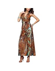 V-neck Polyester Feathers Cocktail Halter General Print Evening Dress/Homecoming Dress/Prom Dress/Party Dress/Maxi Dress 