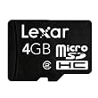 Lexar �ޥ�����SDHC������(�ե륵����SD�ѥ����ץ��Ĥ�) 4GB LSDMI4GBACJPA