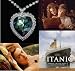 New Heart of the Ocean Necklace, Photo Reproduction & Titanic Widescreen DVD (Used DVD Very Good Con