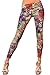 Amour Women's GYPSY PAISLEY & ROSES LEGGINGS