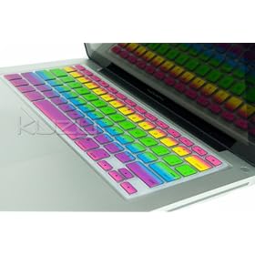 Kuzy - Rainbow Keyboard Silicone Cover Skin for MacBook / MacBook Pro 13" 15" 17" Aluminum Unibody (fits MacBook with or w/out Retina Display), MacBook Air 13"