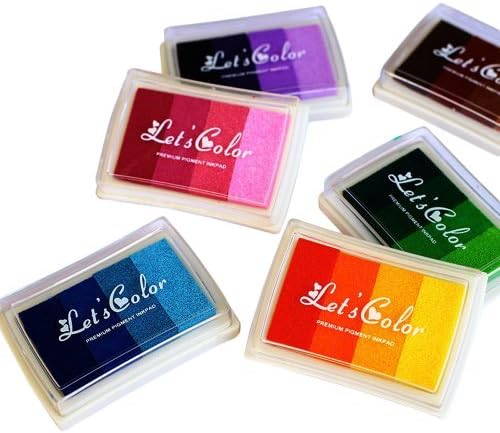 Scrapbooking Supplies Gradient Color Inkpad 6Pcs A Set