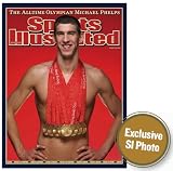 Michael Phelps Poster ~ 2008 Olympics ~ Winner of 8 Gold Medals ~ Official Sports Illustrated Print ~ 18x24