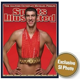 Michael Phelps Poster ~ 2008 Olympics ~ Winner of 8 Gold Medals ~ Official Sports Illustrated Print ~ 18x24