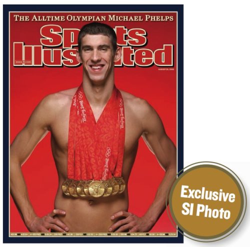 Michael Phelps Poster ~ 2008 Olympics ~ Winner of 8 Gold Medals ~ Official Sports Illustrated Print ~ 18x24"