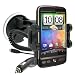 In-Car Windscreen Phone Suction Holder/ Mount and Charger for HTC Range Such as Desire C / Z/ HD/ S/ One X / One S / One V