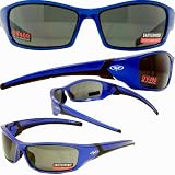 SUNGLASSES CONCORD UV400 EYEWEAR SMOKE LENSES SAFETY GLASSES (ROYAL BLUE FRAME)
