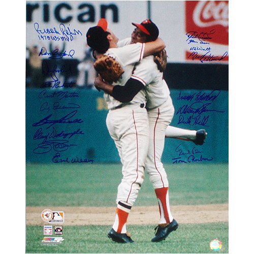 Buy 1970 Baltimore Orioles Brooks Robinson Mike Cueller World Series Celebration 16x20 Photo by Steiner Sports