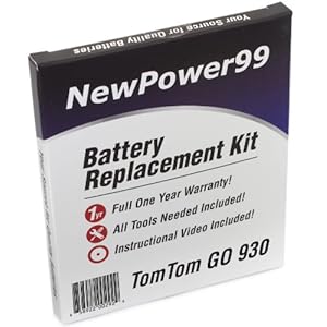 TomTom Go 930 Battery Replacement Kit with Installation Video, Tools, and Extended Life Battery. TomTom Go 930 Battery Replacement Kit with Installation Video, Tools, and Extended Life Battery.