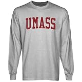 NCAA UMass Minutemen Basic Arch Long Sleeve T-Shirt - Ash