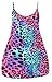 ZJ Clothes Womens Ladies Long Printed Bang Camouflage Rose Skull Leopard Swing Cami Dress
