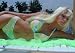 Hawaiian Print Swimsuit 2pc Bikini Full Coverage Bottom and Underwire Bra Top
