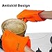 Proimb Silicone Gloves for Cooking Heat Resistant (Orange, Free Size)