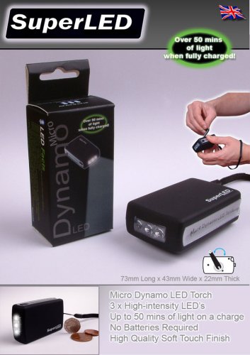 Torche micro dynamo super LED