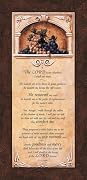 Floral Sympathy Gift - Psalm 23 - 5 X 11