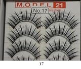Model 21 False Eyelashes No. 17, 10 Pairs