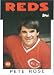 1986 Topps # 741 Pete Rose Cincinnati Reds Baseball Card