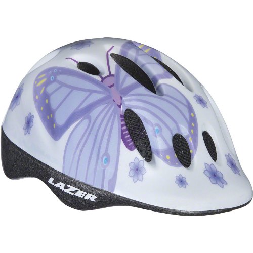 Lazer Max Youth Helmet: Purple Butterfly; One Size On Sale