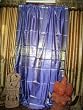 Brocade Curtain- Pair Royal Blue Gold Rod Pocket Sari Saree Curtains