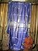 Brocade Curtain- Pair Royal Blue Gold Rod Pocket Sari Saree Curtains