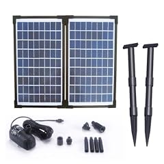 AT-20W Solar Teichpumpe 20 Watt Hmax.: 1360l/h Fontainenh�he: 2,10m f�r Gartenteich oder Springbrunnen