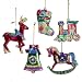 Pack of 30 Reindeer, Carousel, Stocking, Bell and Train Christmas Ornaments 3"