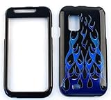 Samsung Fascinate/Mesmerize i500 Blue/Green Wild Flame Hard Case/Cover/Face ....