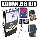 Kodak Zi6 Pocket HD Camcorder (Black) + 8GB Accessory Kit