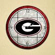 Georgia - Art Glass Clock (12in)