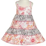 Little Girls Clothes ZEBRA Ruffle Summer Dress MAD SKY Boutique Girl 2T-6X
