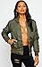 Women Ladies Classic Ma1 Padded Bomber Jacket Zip up Biker Coat