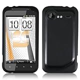 Hybrid AquaFlex TPU Cover for HTC DROID Incredible 2 ADR6350, Black & Black ....