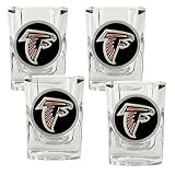 NFL Atlanta Falcons Four Piece Square Shot Glass Set