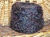 Njy Balled Yarn Angora Mohair Black Cherry Grapes
