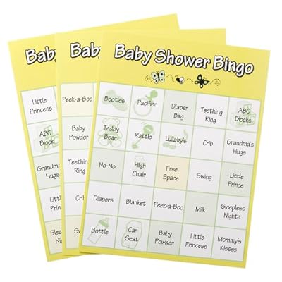 Play Baby Games on Baby Themed Bingo Game For Playing At Baby Shower Parties