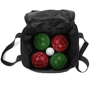 Trademark Games 9 Piece Bocce Ball Set with Easy Carry Nylon Case