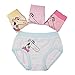 Inking Little Girls Striped Underwear Toddler Hipster Briefs 6-pack