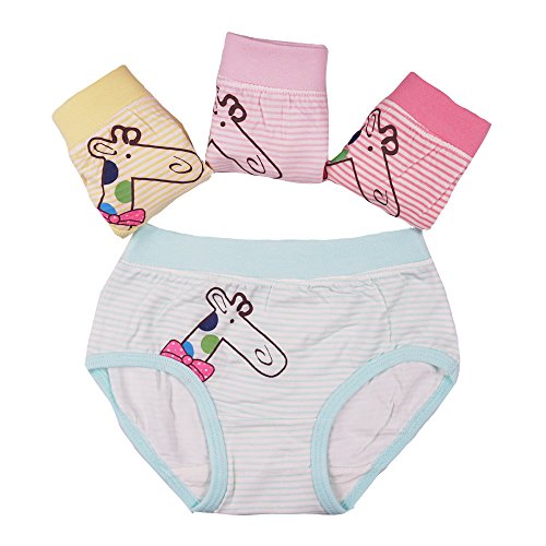Inking Little Girls Striped Underwear Toddler Hipster Briefs 6-pack