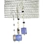 Sterling Silver Chalcedony Kyanite Earrings
