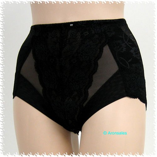 Buy Venus 2 Pack BLACK LACY SHEER SHORT GIRDLE #3232 S