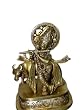 Beautiful Lord Venu Gopala - Brass Sculpture