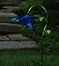 Regal Art &Gift Solar Bell Flower Stake, Blue