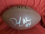 Demarcus Ware Autographed NFL Wilson Composite Football, Dallas Cowboys, Troy Trojans, Proof Photo of Demarcus Signing for Us.