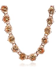 nOir Curb Champagne Cubic Zirconia Chain Necklace, 16.5"