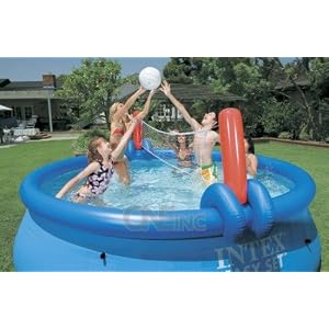 Volleyball and Basketball Set for 10' or 12' Intex Easy Set Swimming Pools by 