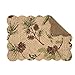 Set of 4 Woodland Retreat Rectangular Quilted Placemat by C&F Home - Pinecones, Pine - Rustic, Lodge